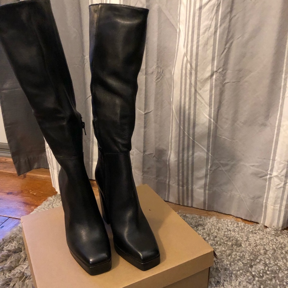 Steve Madden Women’s Tall black knee high boots